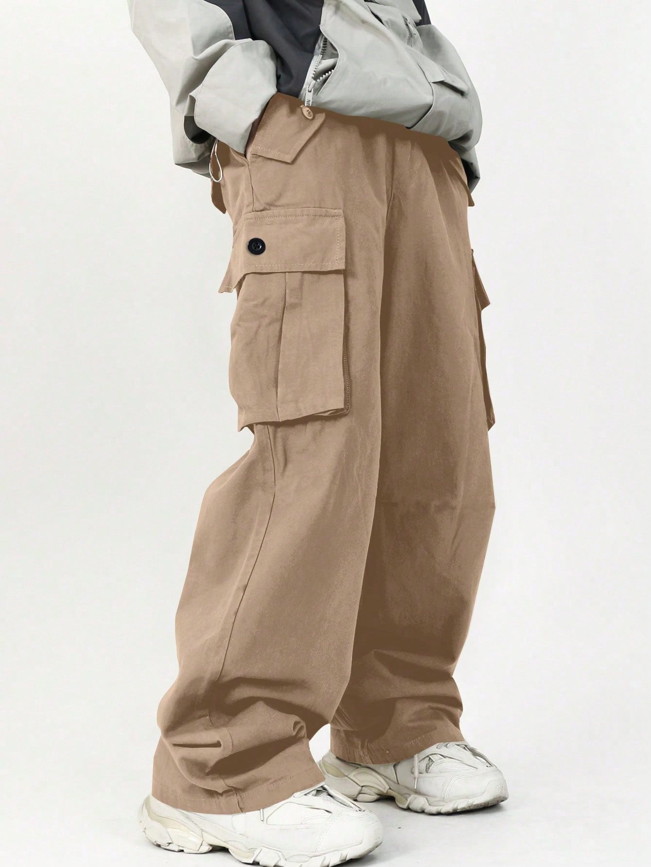 Tween Boy Cargo Style Pants With Multiple Pockets