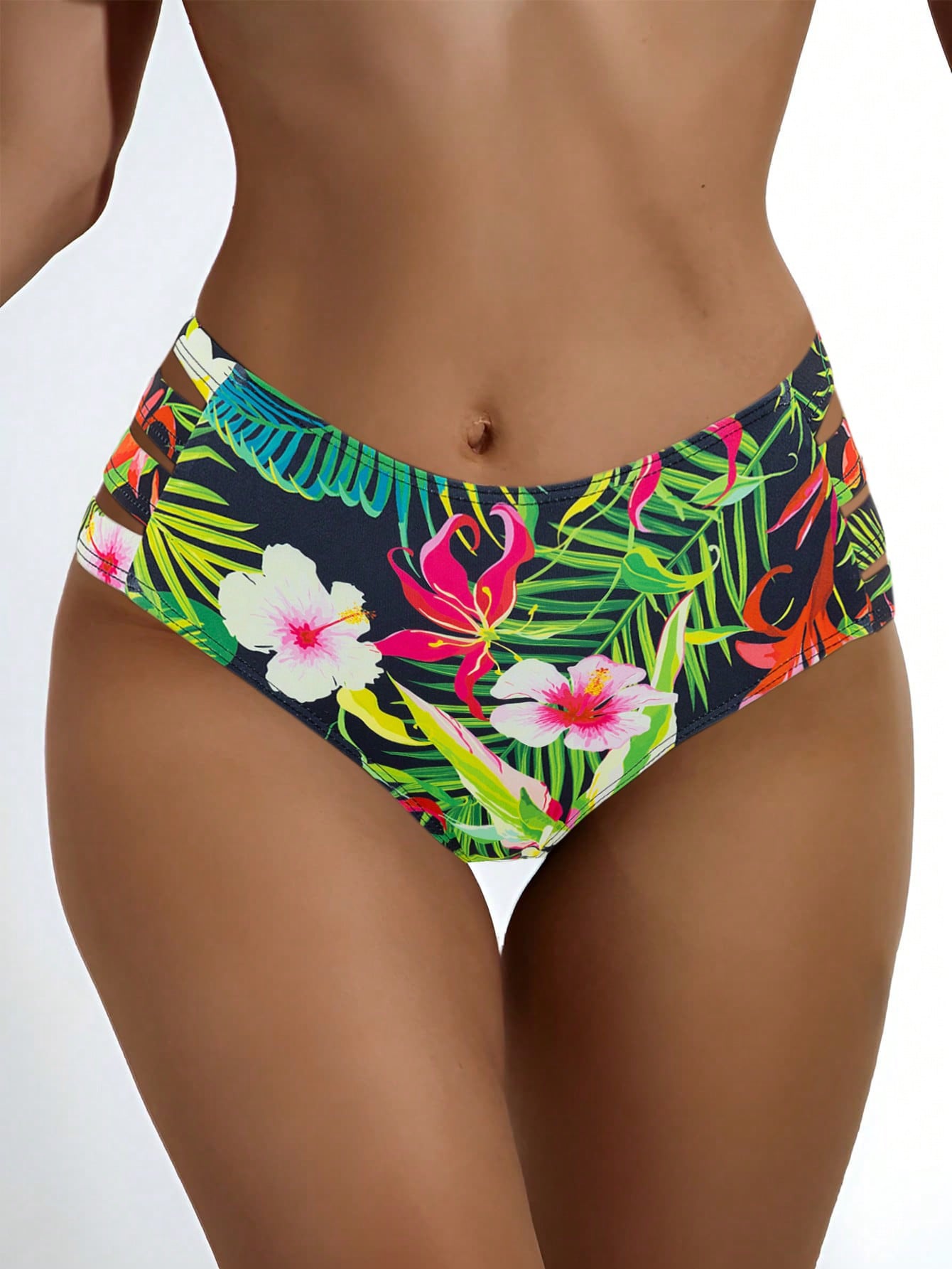 Swim Summer Beach Cut Out Bikini Panty