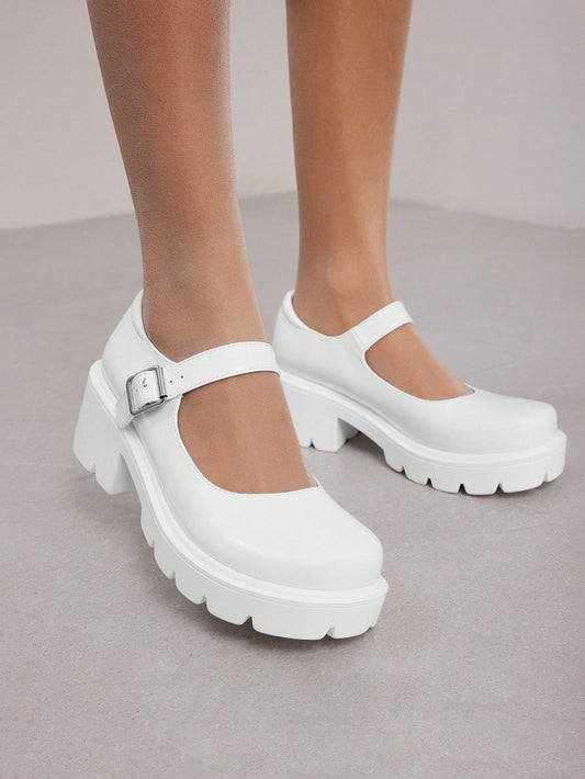 Sugerpunk Fashionable Women'S Loli Shoes White Thick-Soled Shoes Vacation Shoes Summer Sale