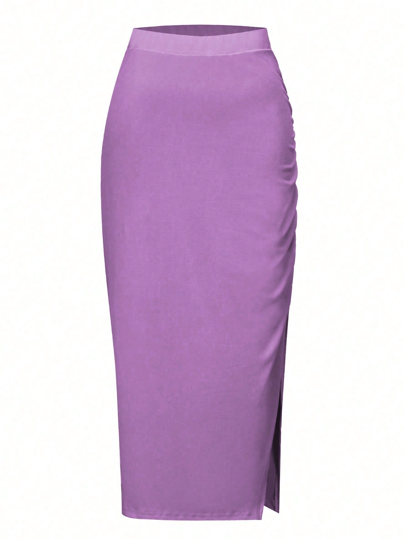 Teen Girls Ruched Split Skirt