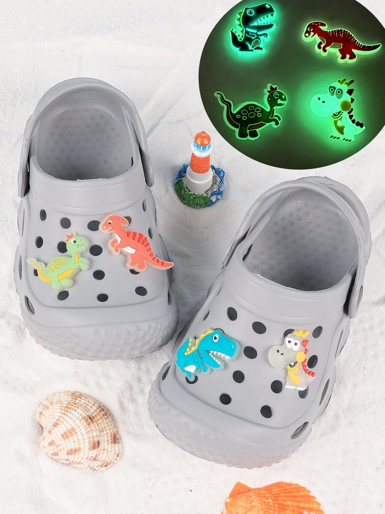 Children's Summer Hollow Shoes, Luminous Flowers, Unisex