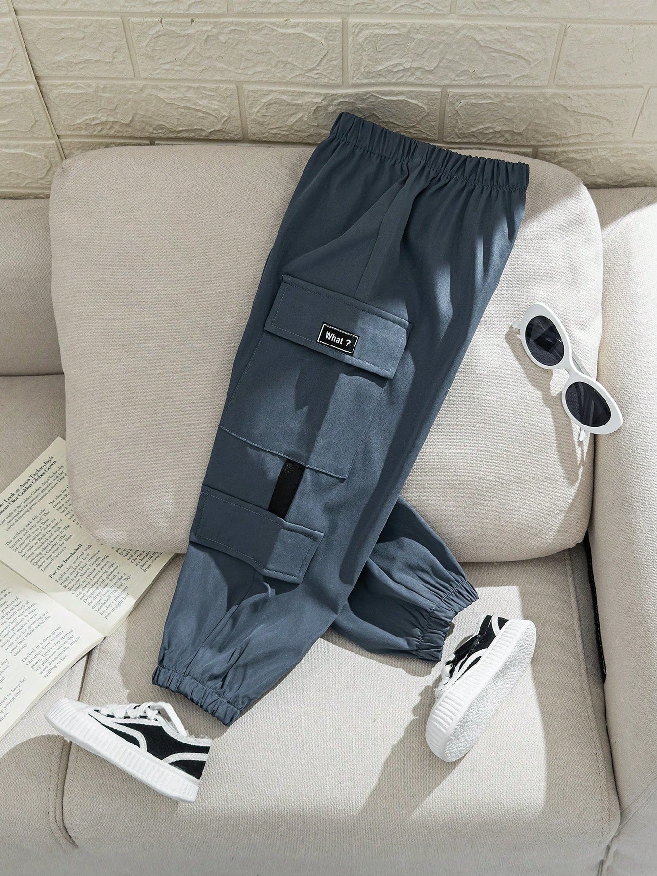 Young Boy Casual And Comfortable Elastic Waist Joggers With Elastic Cuffs