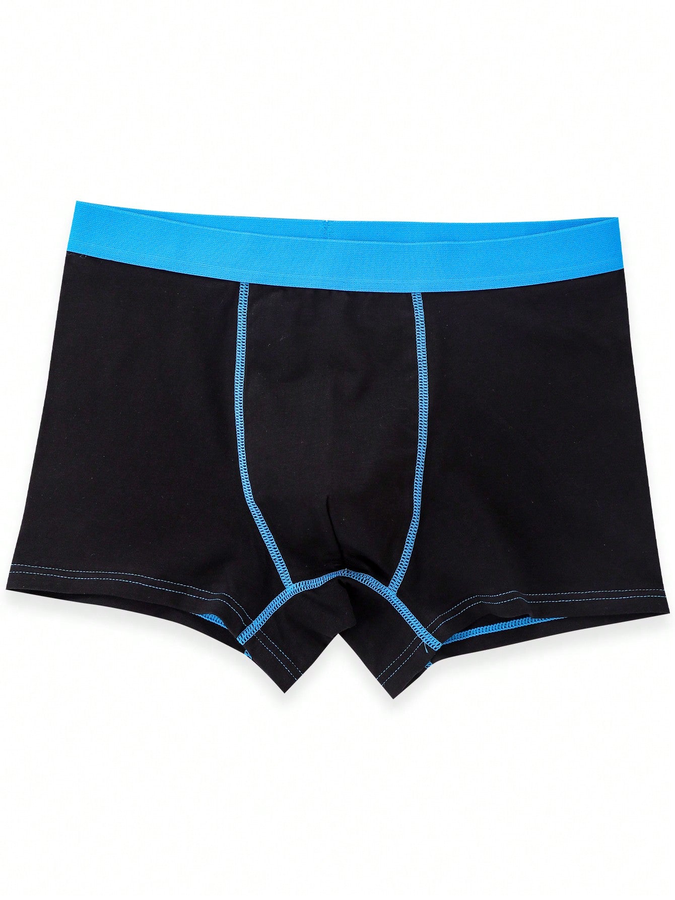 Teen Boy 3D No Side Seam Color-Block Boxer Briefs