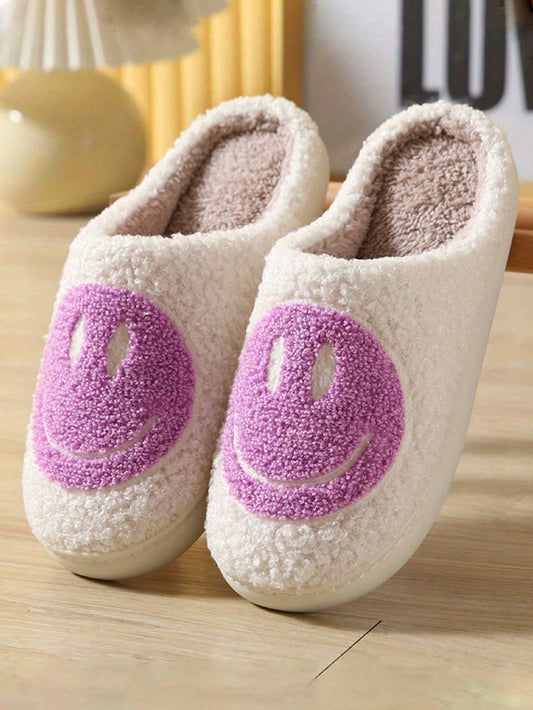 Women's Cute Cartoon  Fabric Slippers, Korean Version, Thick Anti-Skid, Warm, Ideal For Couples, Autumn/Winter Seasons