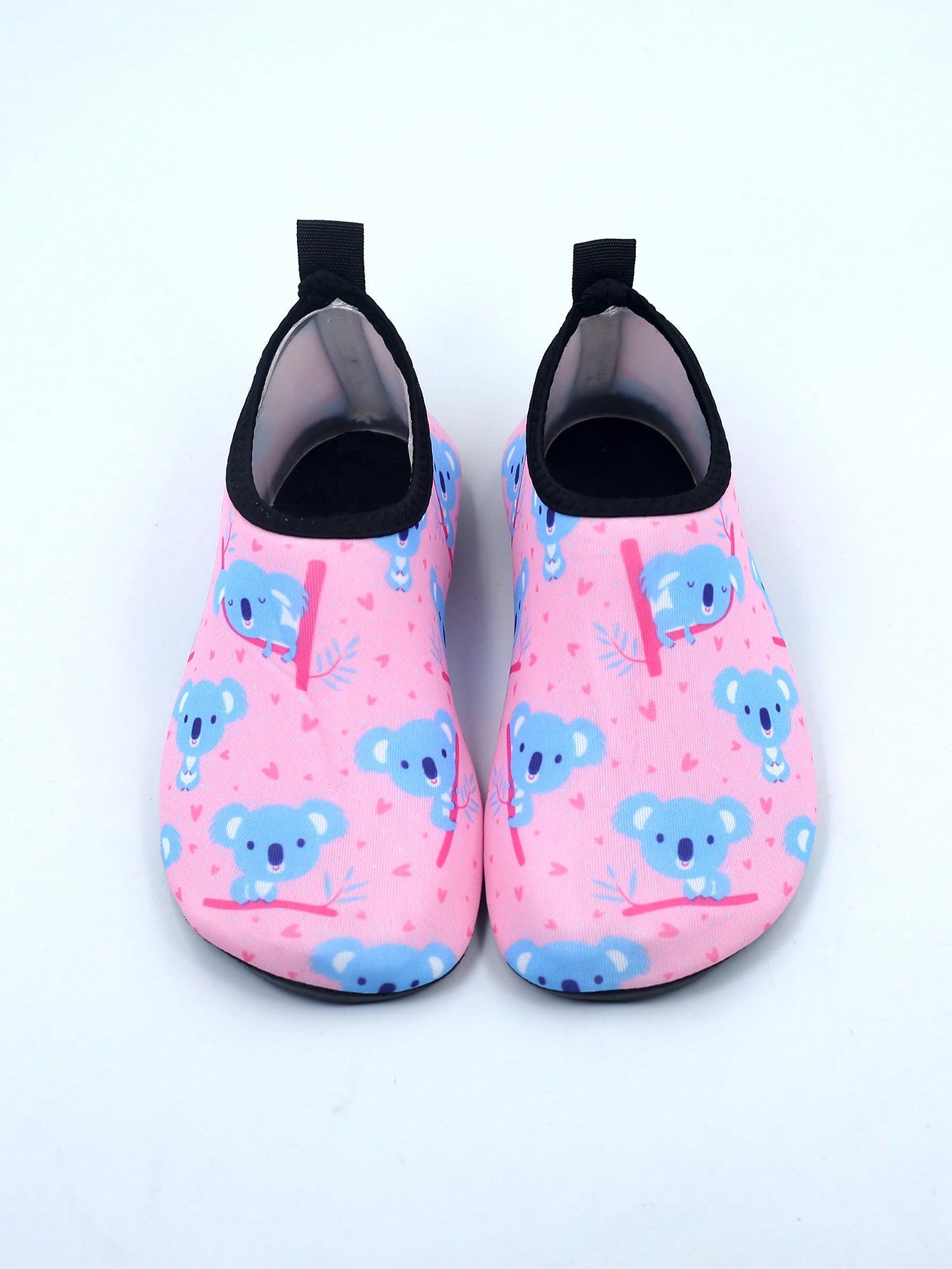 Boys Cartoon Shark Pattern Water Shoes, Girls Sporty Aqua Socks Tie Dye Pattern Contrast Binding Breathable Quick Drying Beach Swimming Snorkeling Water Socks