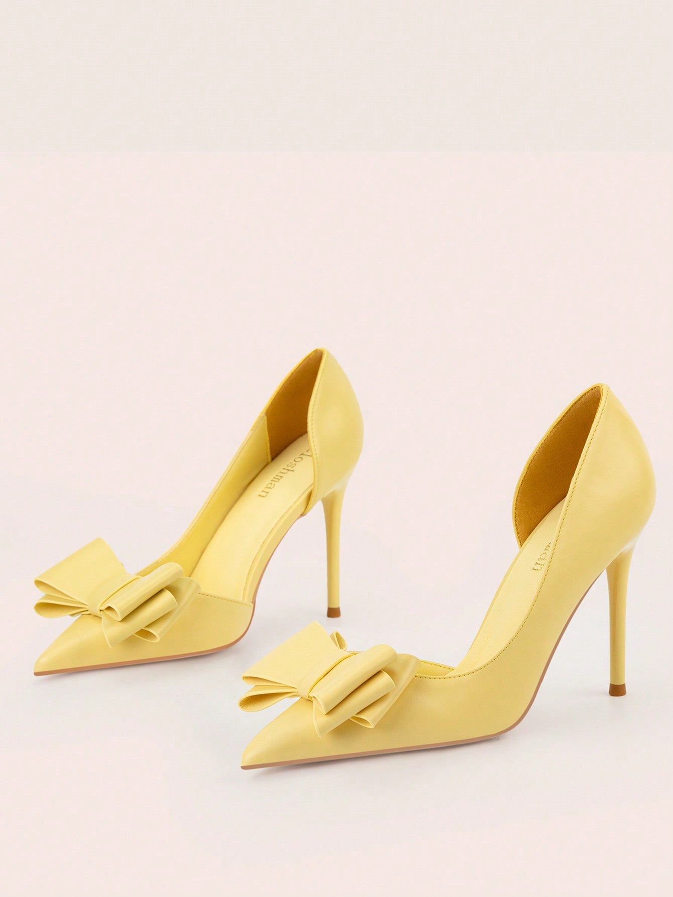 Fashionable Simple Sexy Thin Heels Pointed Toe Stiletto High-Heel Shoes With Bowknot And Hollow Out Design For Women