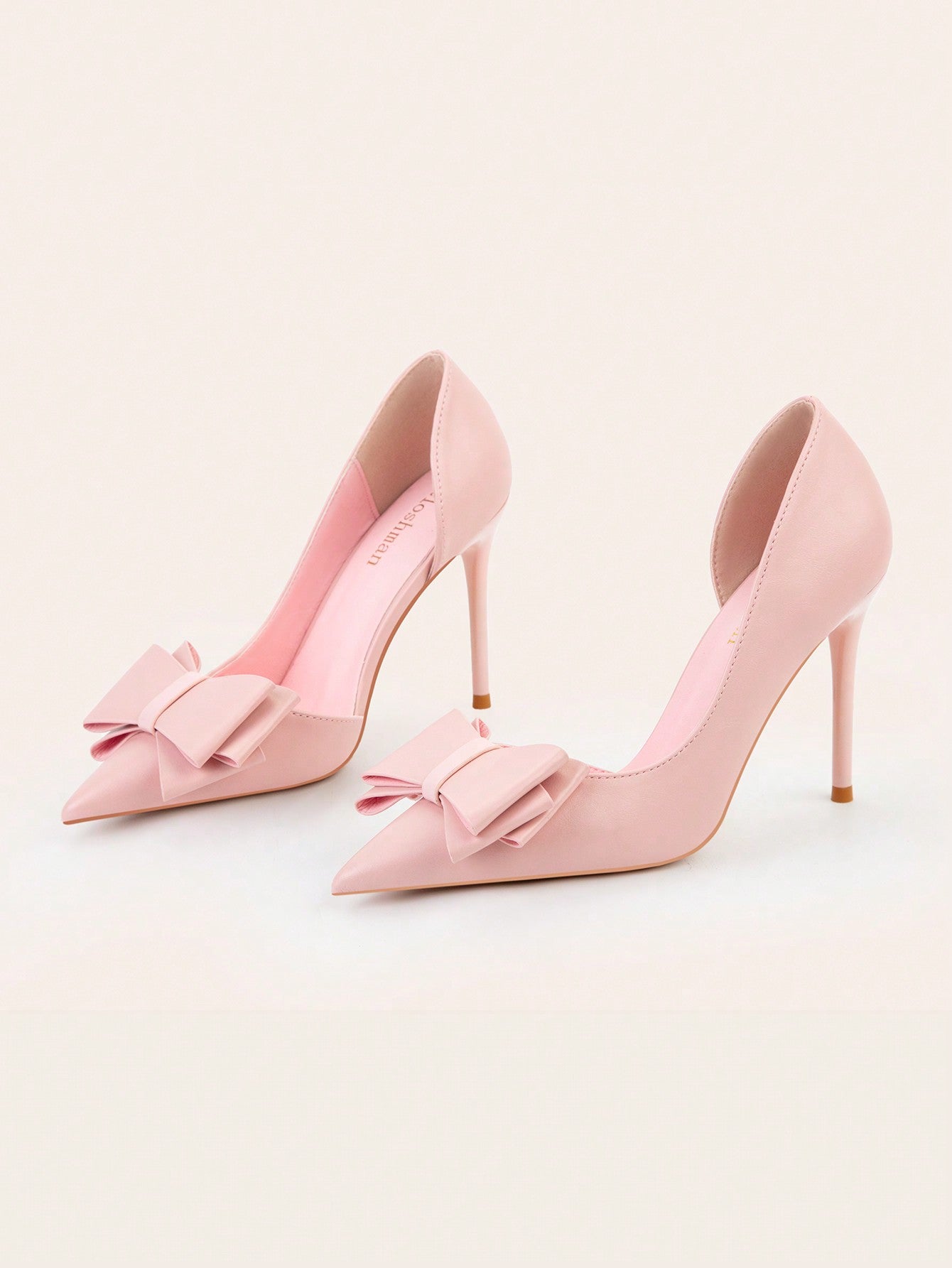 Fashionable Simple Sexy Thin Heels Pointed Toe Stiletto High-Heel Shoes With Bowknot And Hollow Out Design For Women