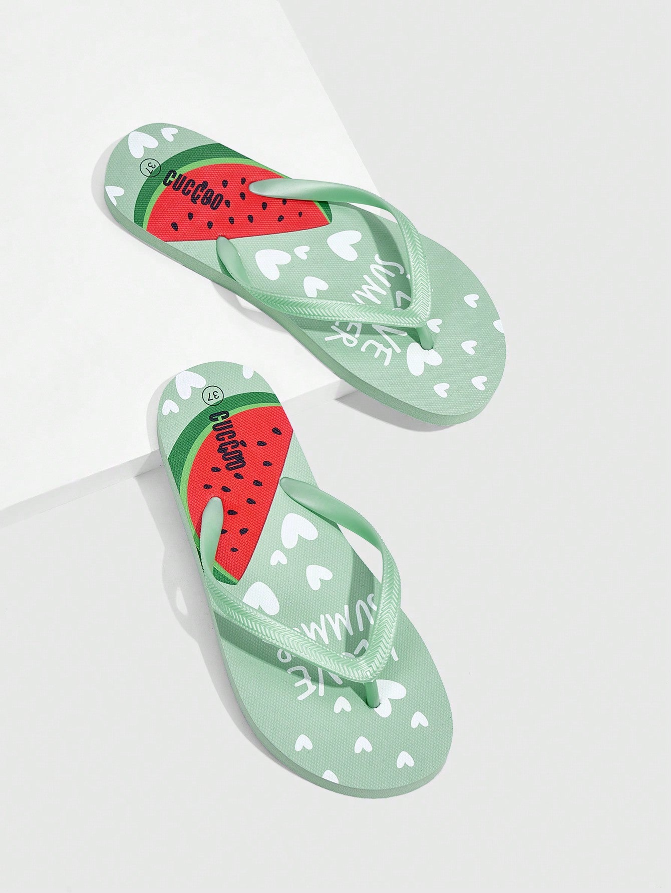 Fruit Watermelon Print Flat Slipper, Perfect For Beach, Home And Outdoor Wear Vacation Shoes Summer Sale