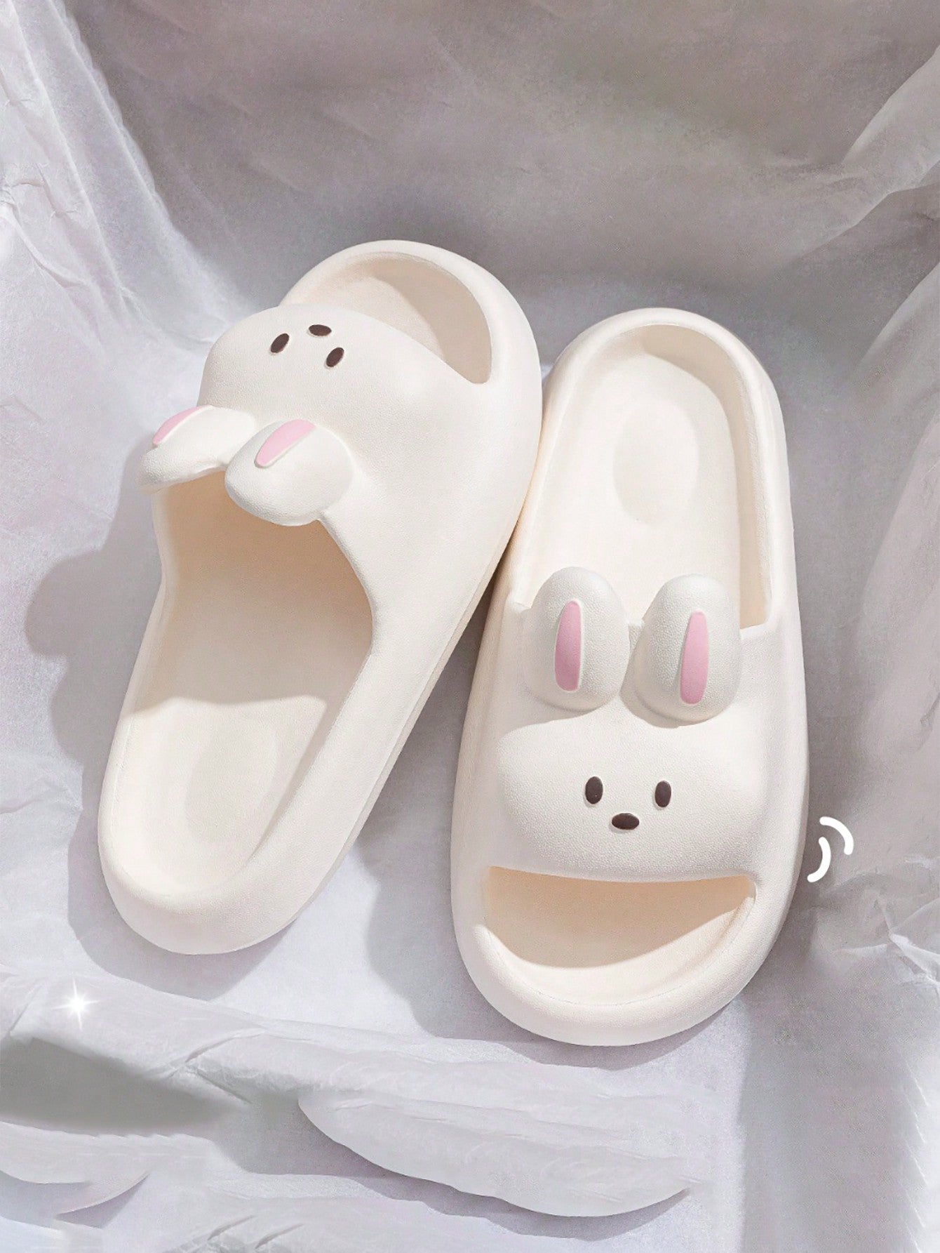 2024 Summer Toddler Girls' Bunny Slippers Cartoon Princess Anti-Slip Bathroom Shower Sandals