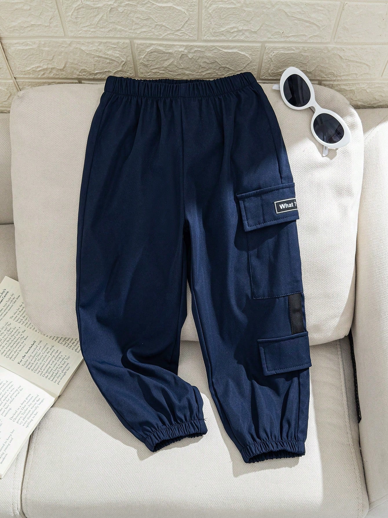 Young Boy Casual And Comfortable Elastic Waist Joggers With Elastic Cuffs