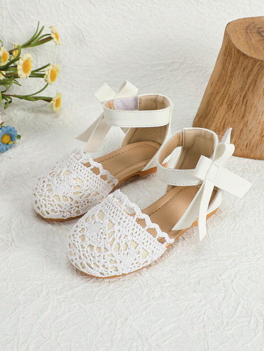 1pair Fashionable Comfortable Cute Girls Flat Shoes For Outdoor Parties And Dances