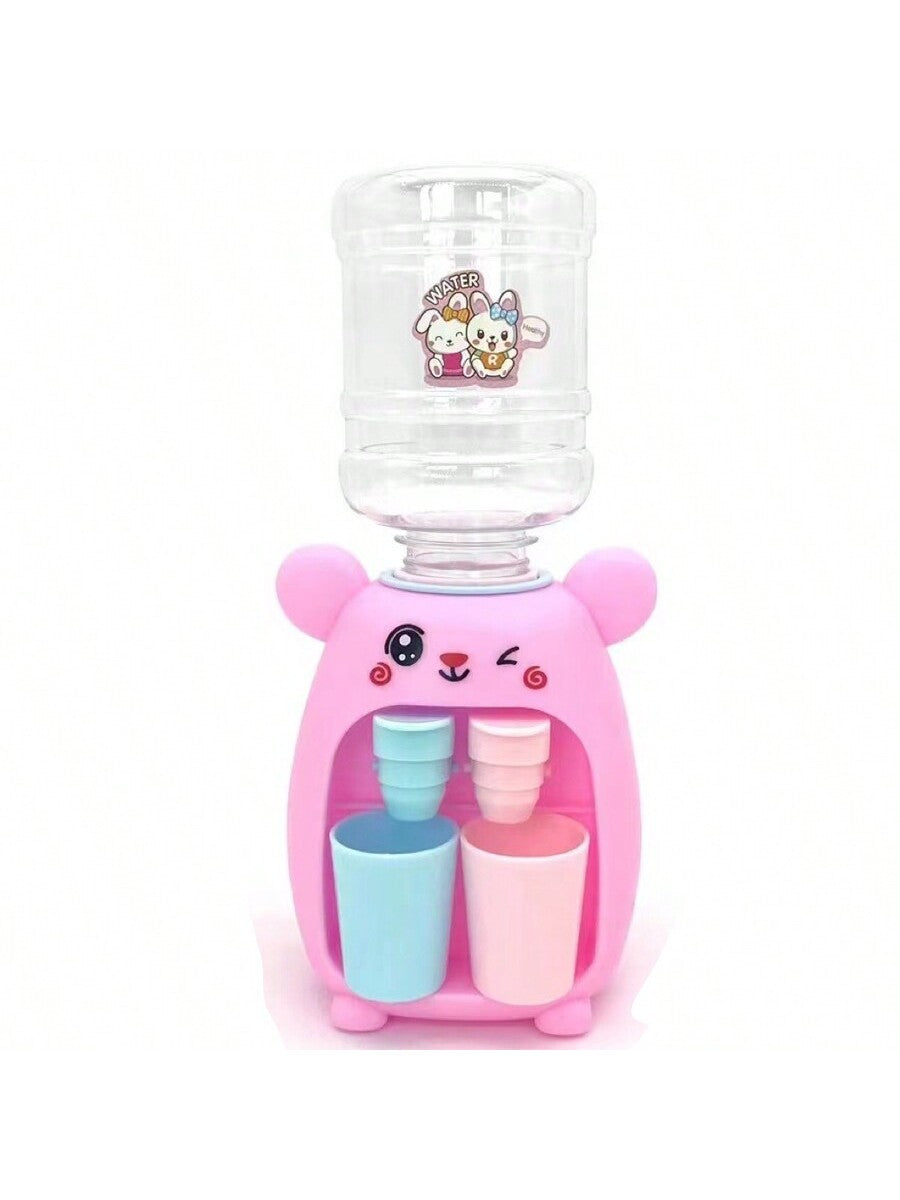 1pc Children Mini Drinking Machine Toys Double Outlet Water Can Be Installed Juice Drinking Machine Fun Simulation Cartoon Play House Wholesale