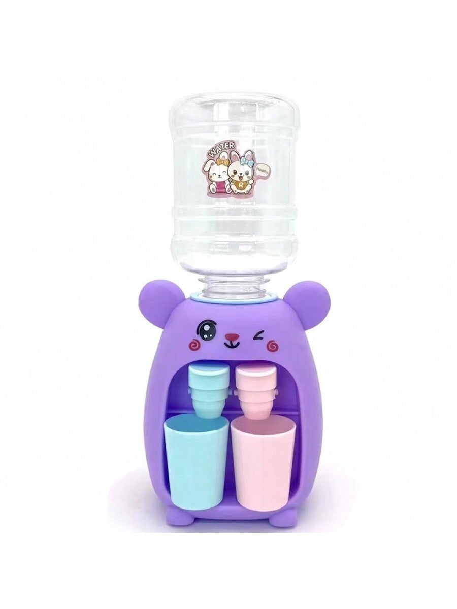 1pc Children Mini Drinking Machine Toys Double Outlet Water Can Be Installed Juice Drinking Machine Fun Simulation Cartoon Play House Wholesale