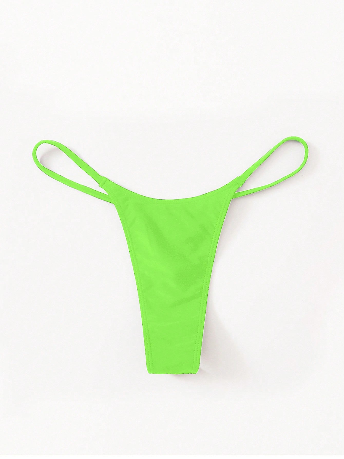 Swim Summer Beach Solid Thong Bikini Bottom