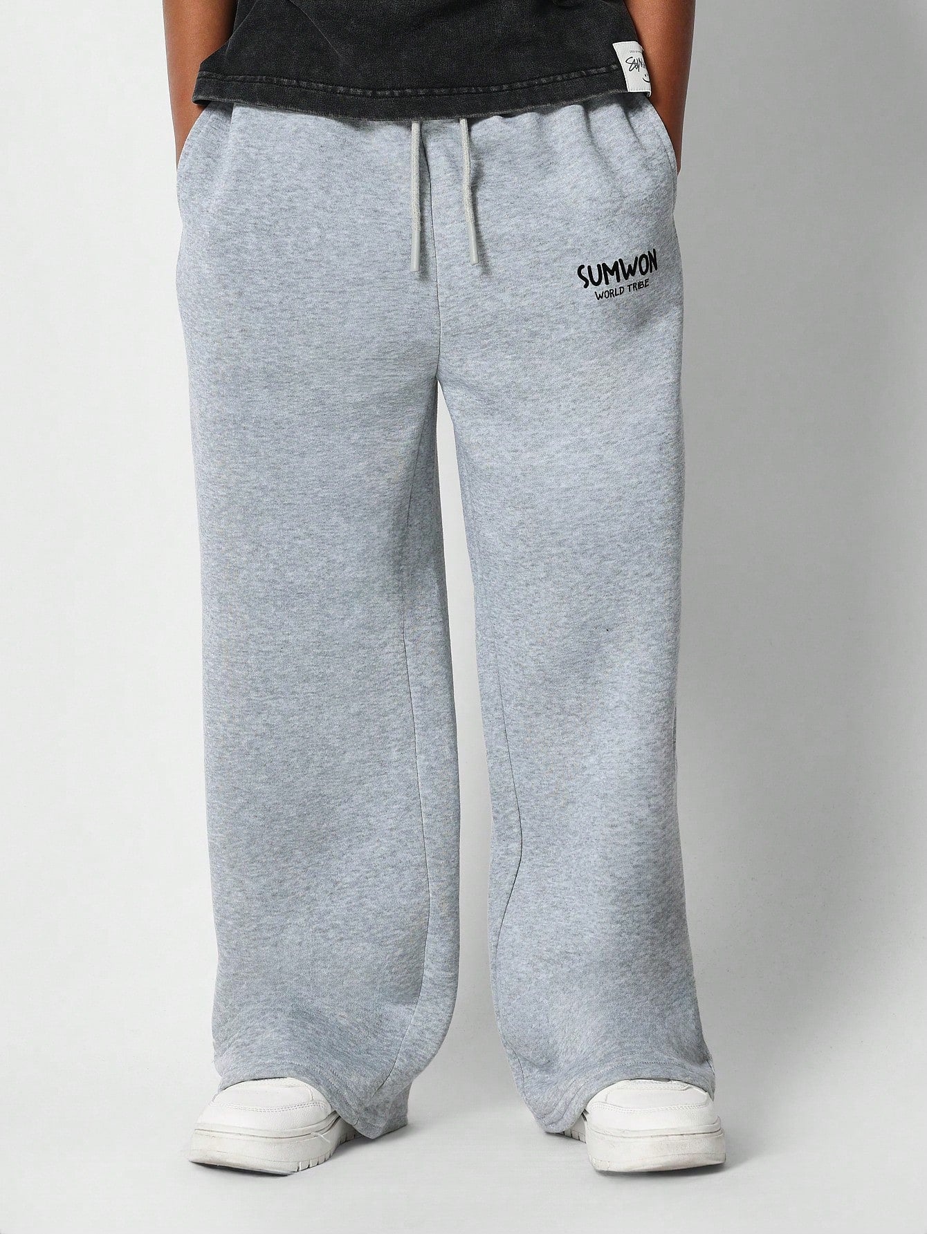 Kids Unisex Loose Fit Jogger With Front Print Back To School