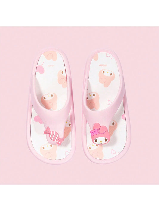 Miniso Sanrio Characters Kuromi Women's Flip-Flops