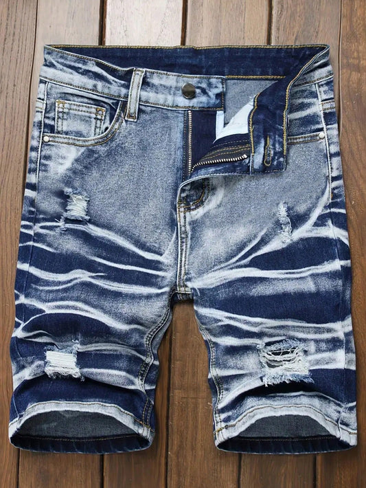 Teen Boy Distressed Denim Shorts For Casual Spring/Summer Outfits