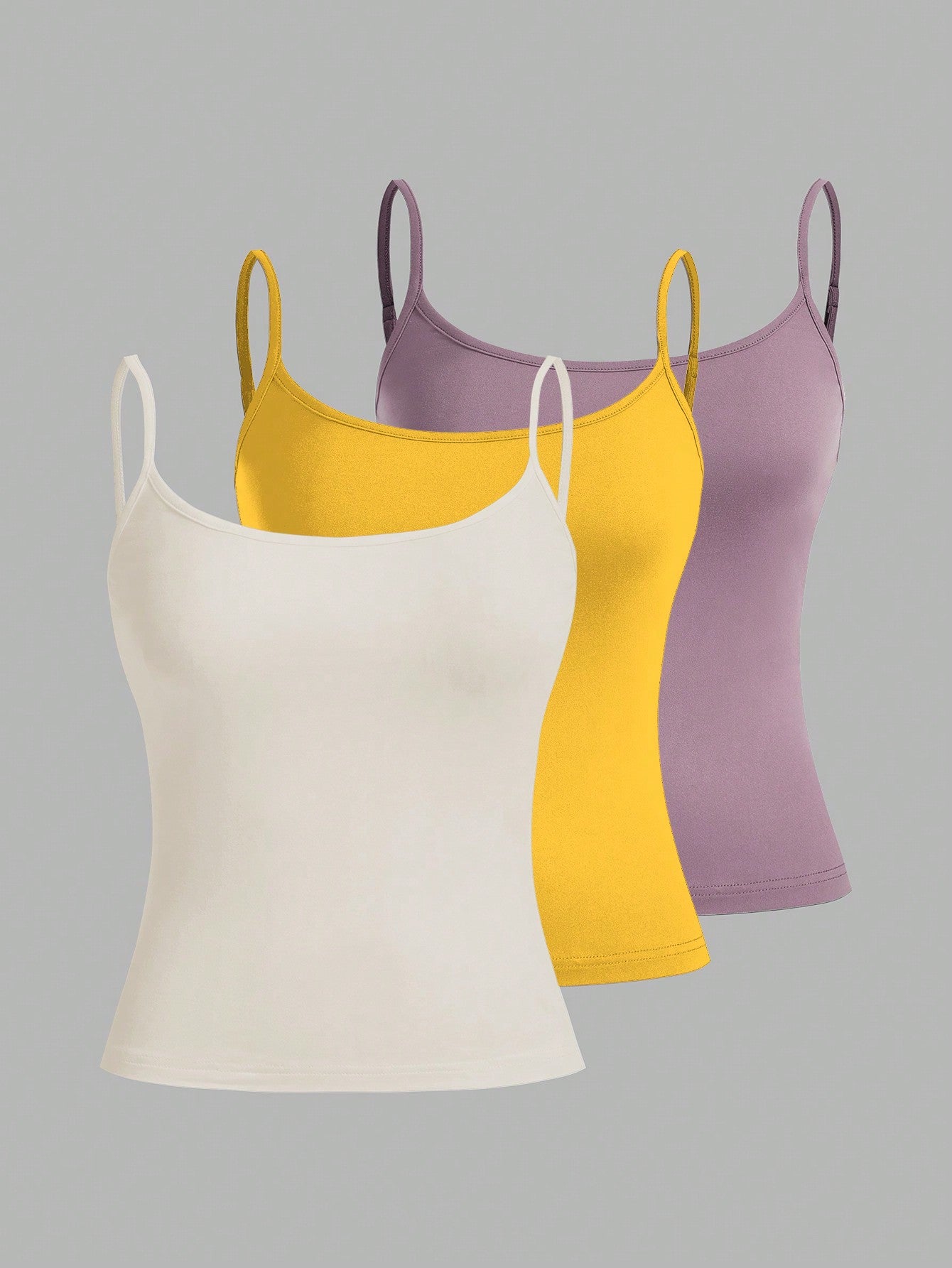 3pcs/Set Casual Slim Fit Tank Tops For Women, Summer