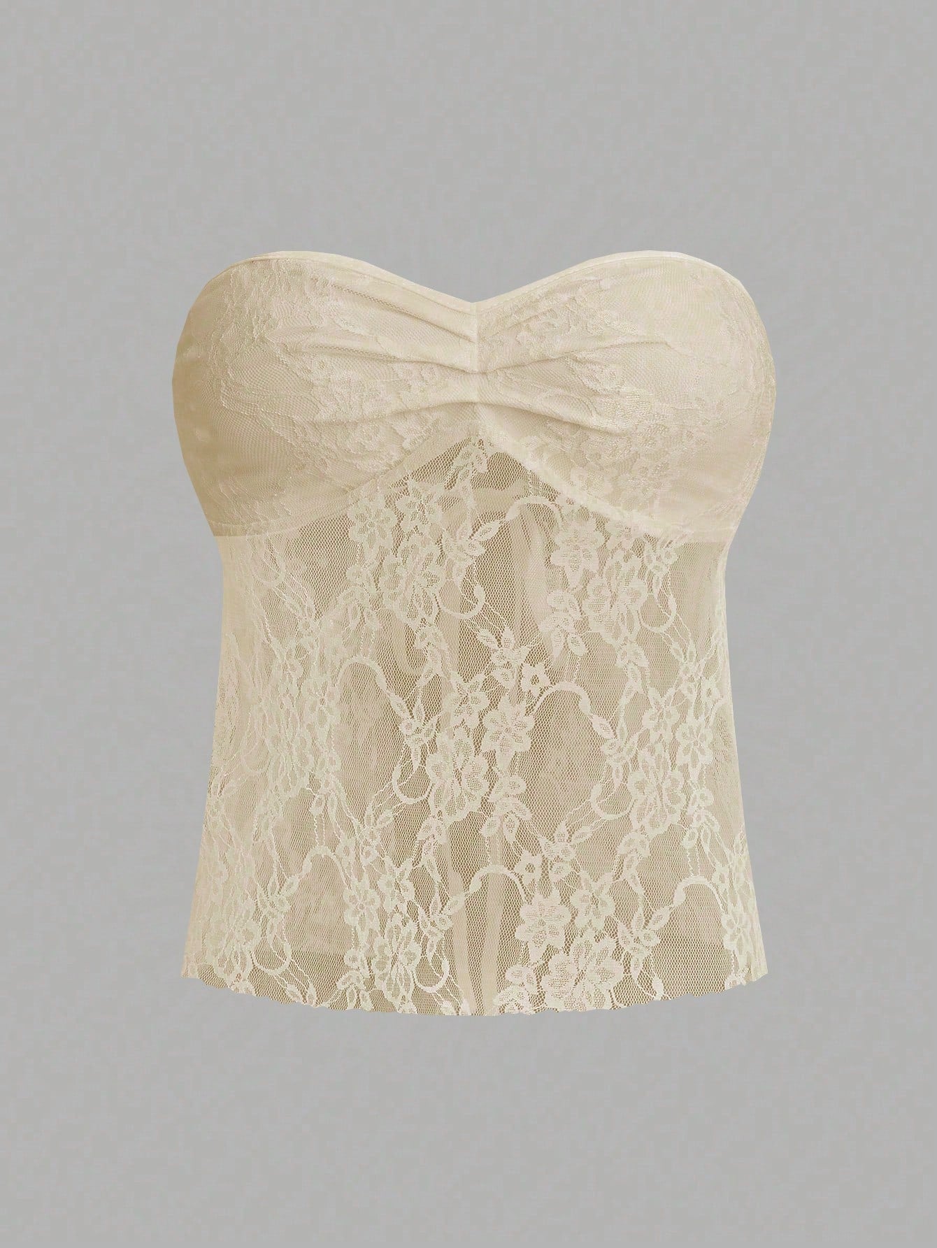 Women's Strapless Lace Top