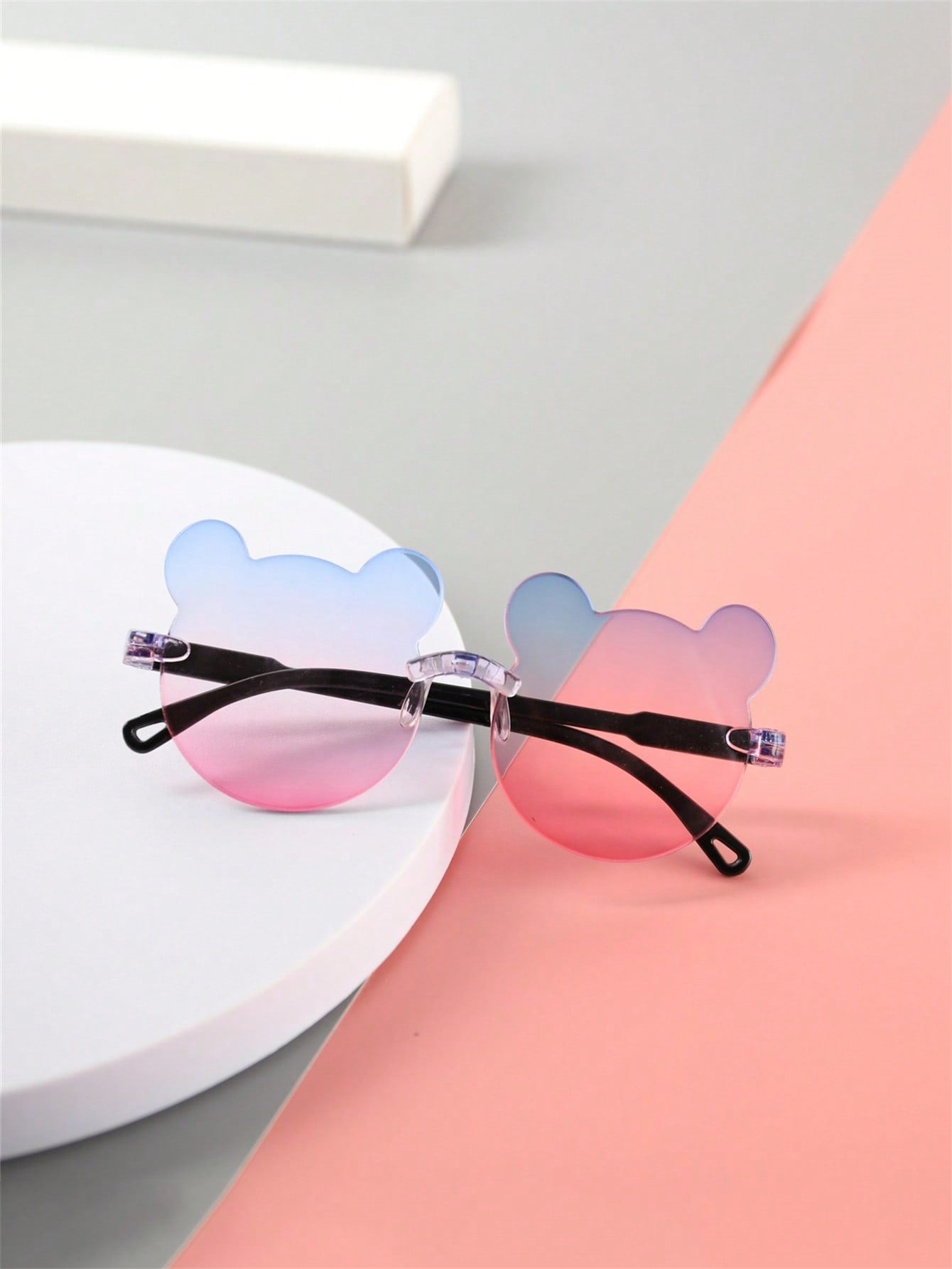 4pcs Kids`S Little Bear Shapes Fashion Glasses For Summer, Suitable For Daily Use