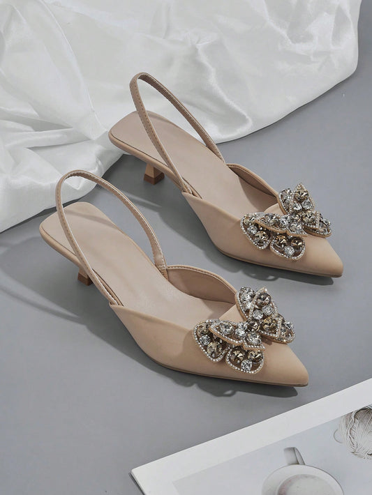 Comfortable Pointed Toe High Heels With Bowknot For Spring/Summer