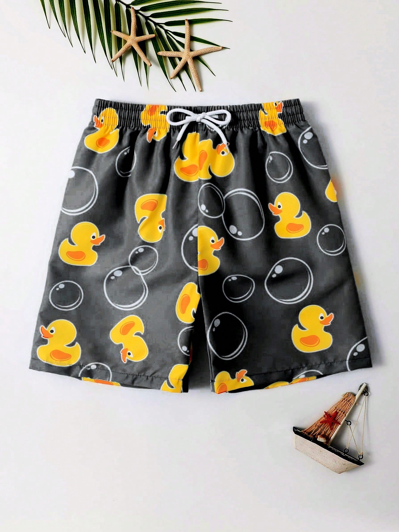 Tween Boy Cartoon Graphic Swim Shorts