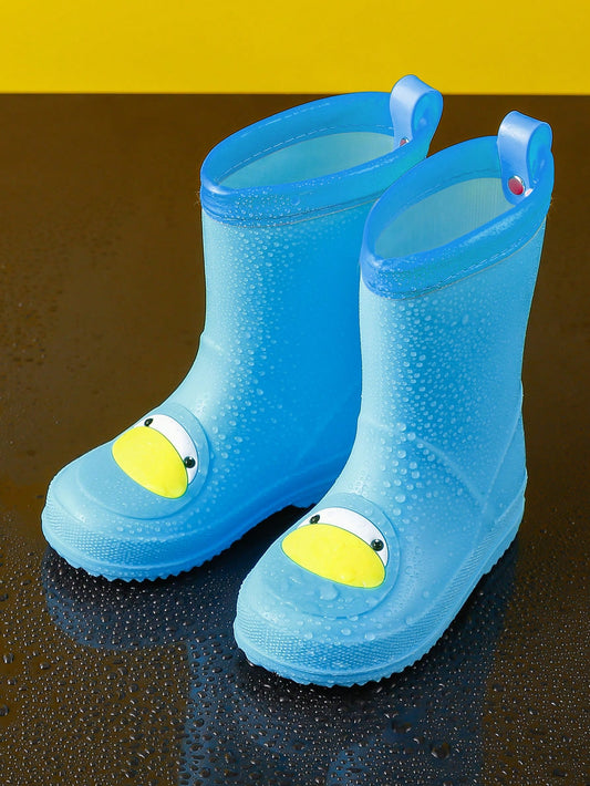 New Children's Cute Cartoon Rain Shoes, Unisex Baby Anti-Skid And Wear-Resistant Rain Boots, Integral Forming, Soft And Comfortable, Waterproof, Lightweight, Suitable For Boys And Girls, Ideal For Kindergarten And Playing In The Water