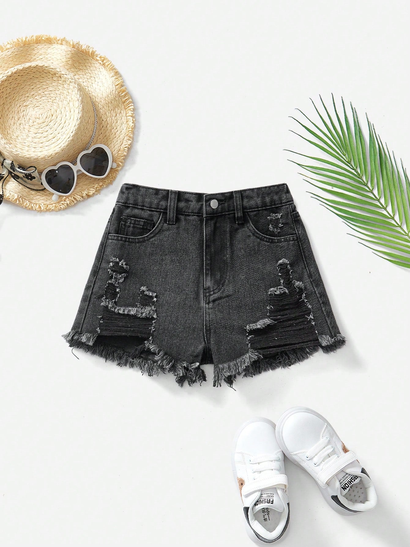 Tween Girl Spring Summer Boho Ripped Raw Hem Denim Jeans Shorts,Girls Summer Clothes Outfits