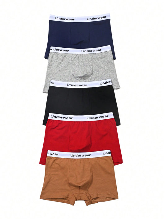 Tween Boy Color Block Letter Woven Boxer Shorts