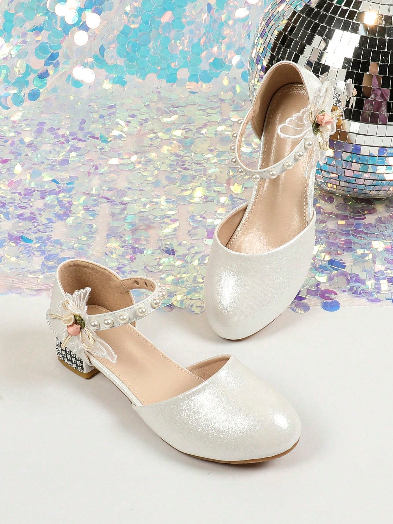 Teenager Princess Style High Heel Shoes