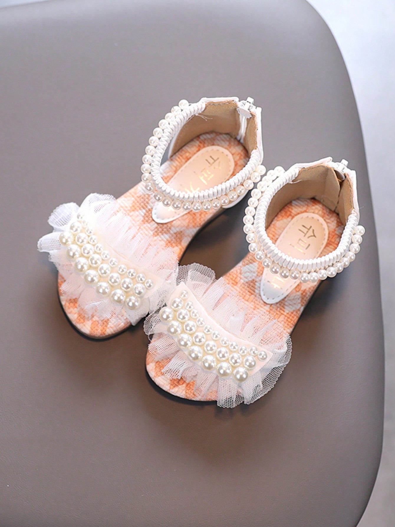 Girls' Sandals 2024 New Summer Fashion Children's Soft Bottom Anti-Slip Beach Shoes For Big Kids And Little Girls, Princess Shoes