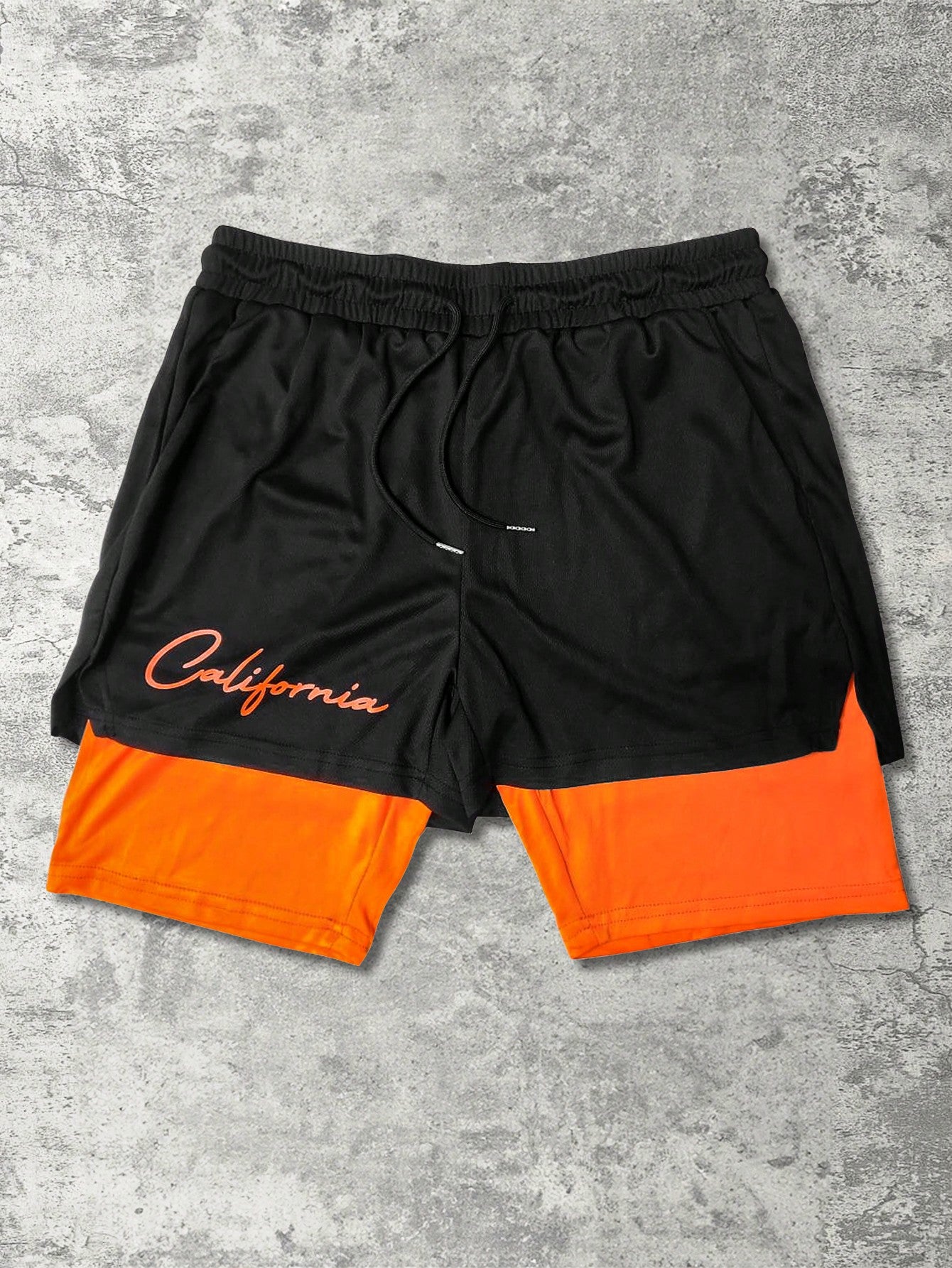 Men's Color Block Simple Casual Shorts Daily Wear Basketball Letter Gym