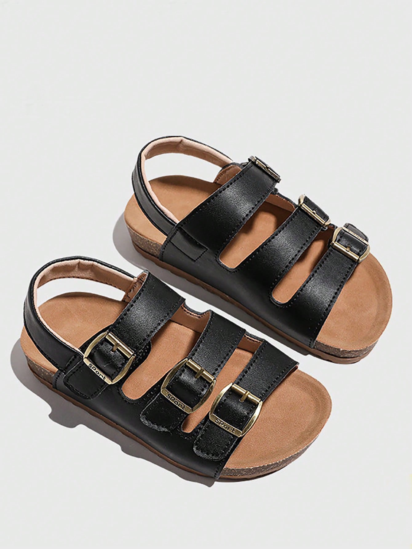 1 Pair New Girls' Glittery Cute White Sandals With Waterproof Platform And Thickened Sole, Fashionable And Versatile Anti-Slip Casual Shoes For Summer Vacation