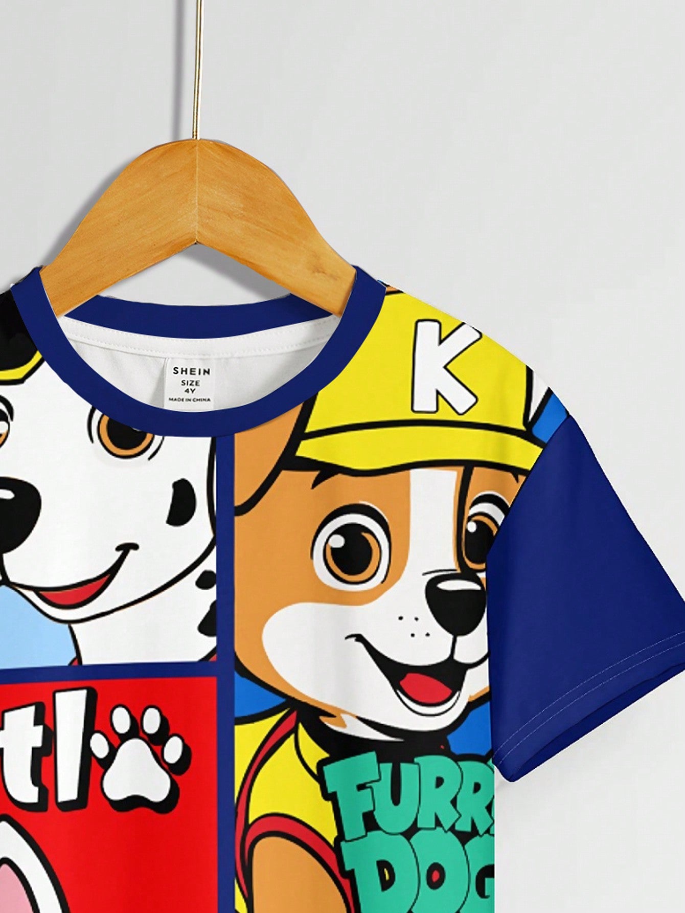 Young Boy Casual Cartoon Animal Cat & Dog Pattern Casual Round Neck Short Sleeve T-Shirt, Suitable For Summer