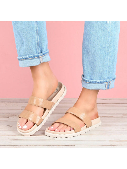 Womens Slide Flat Sandals