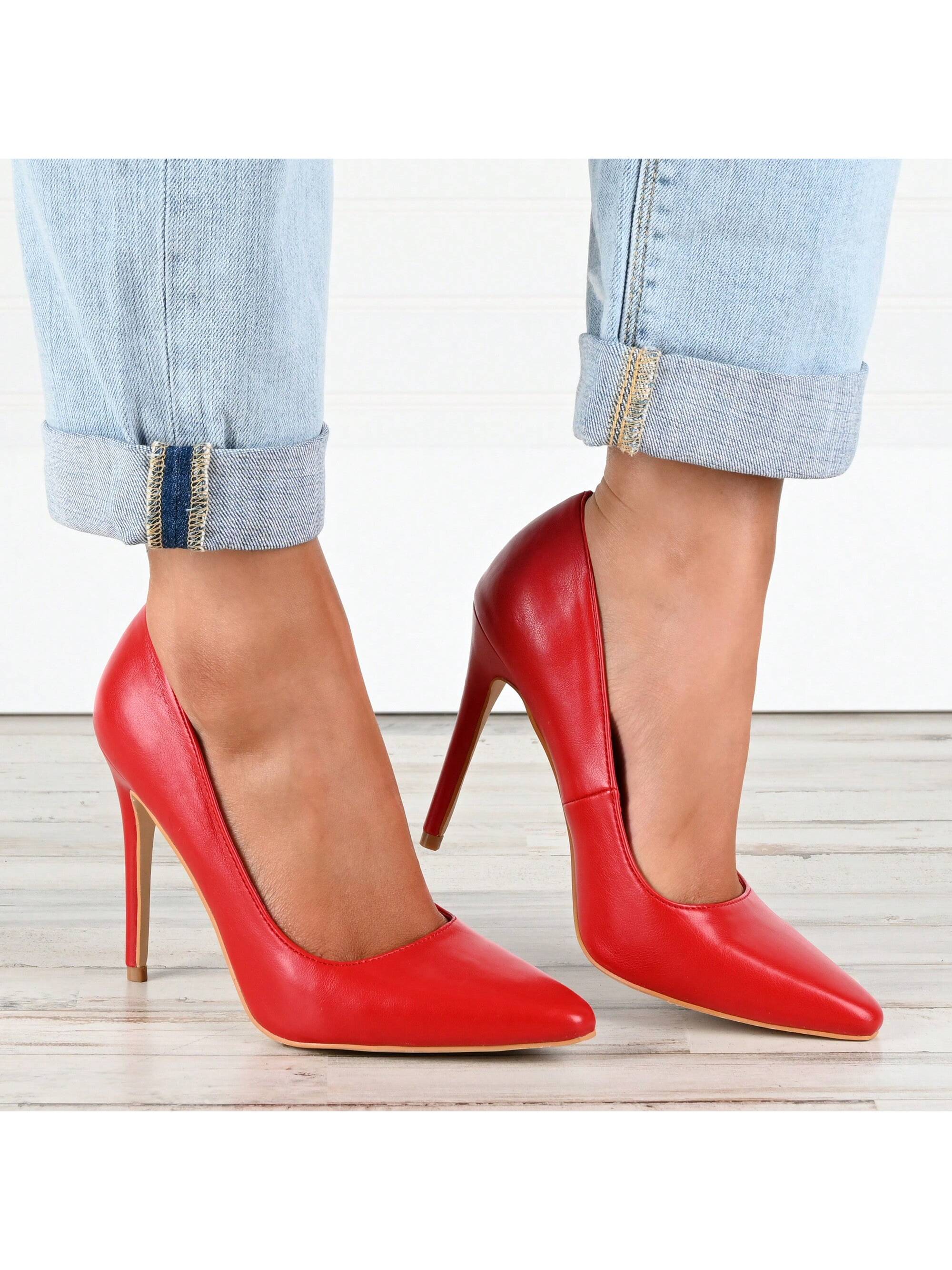 Womens Pointed Toe High Stiletto Pumps