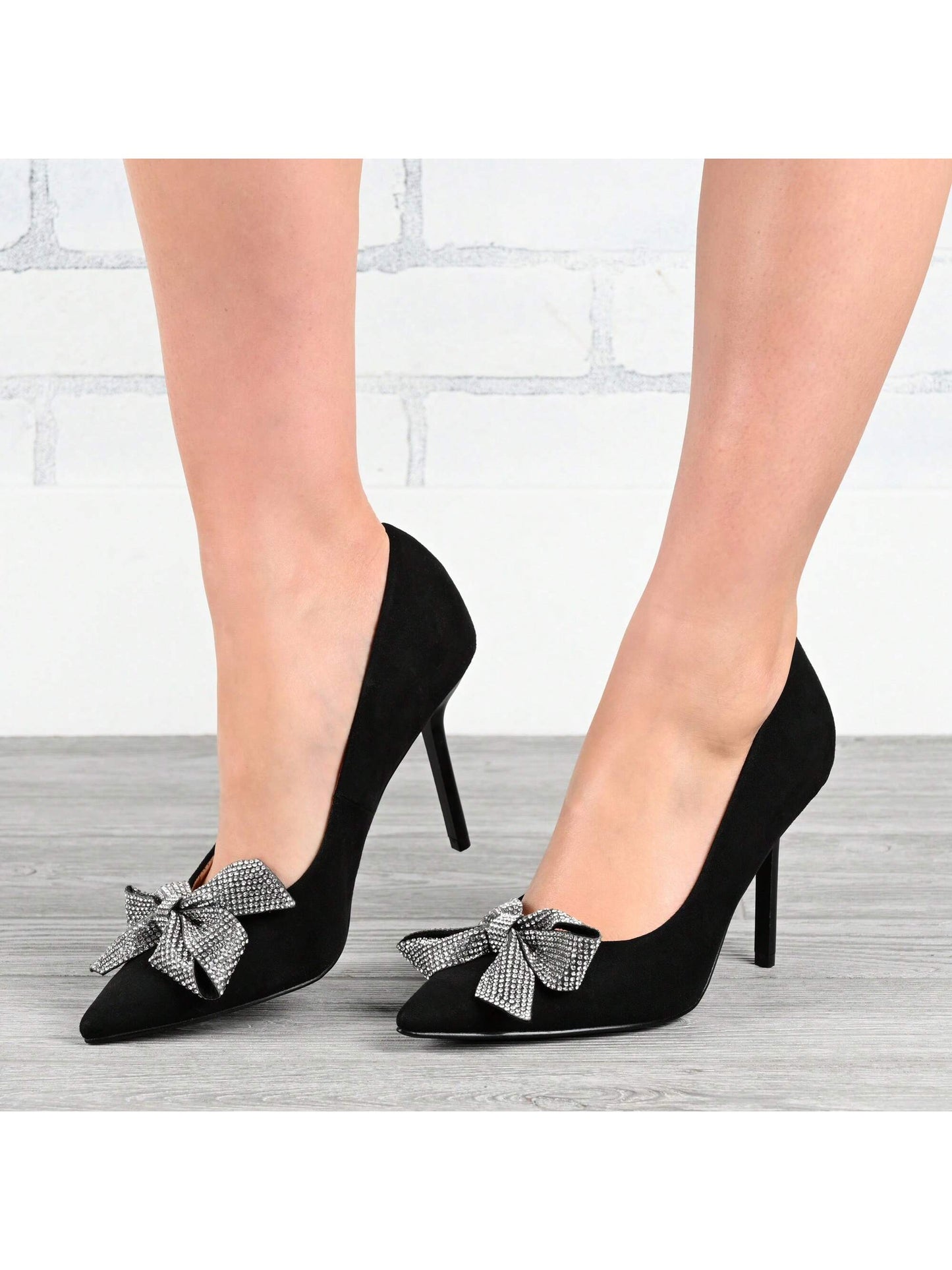 Womens Mid Heel Pointed Toe Pumps