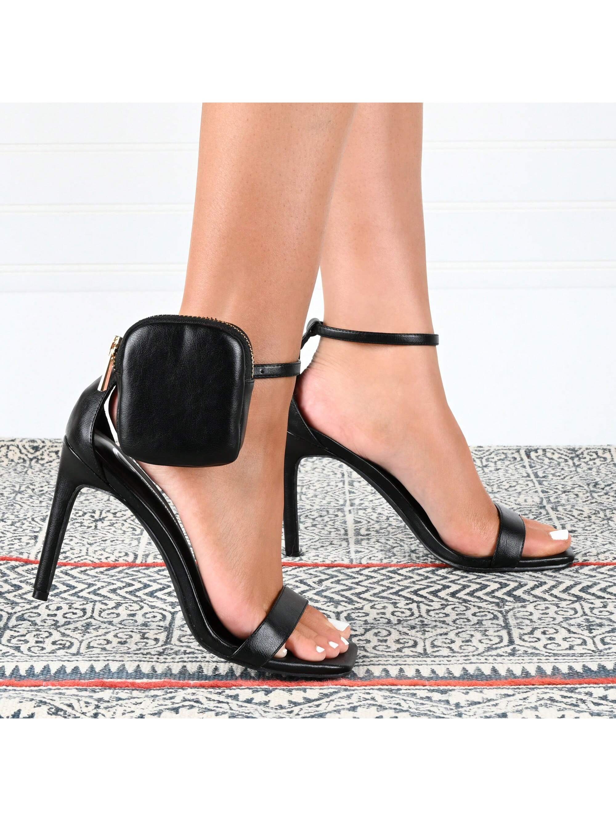 Womens Open Toe High Stiletto Pumps