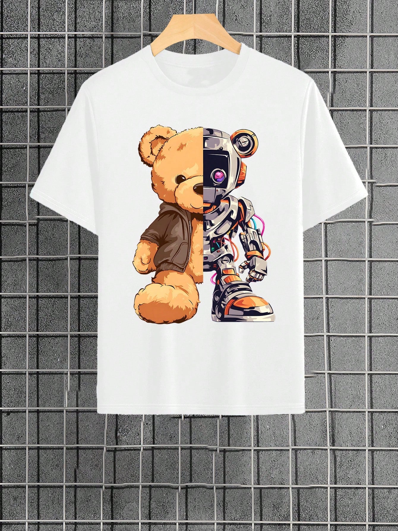 Tween Boy Summer Casual Short Sleeve T-Shirt For With Bear Print