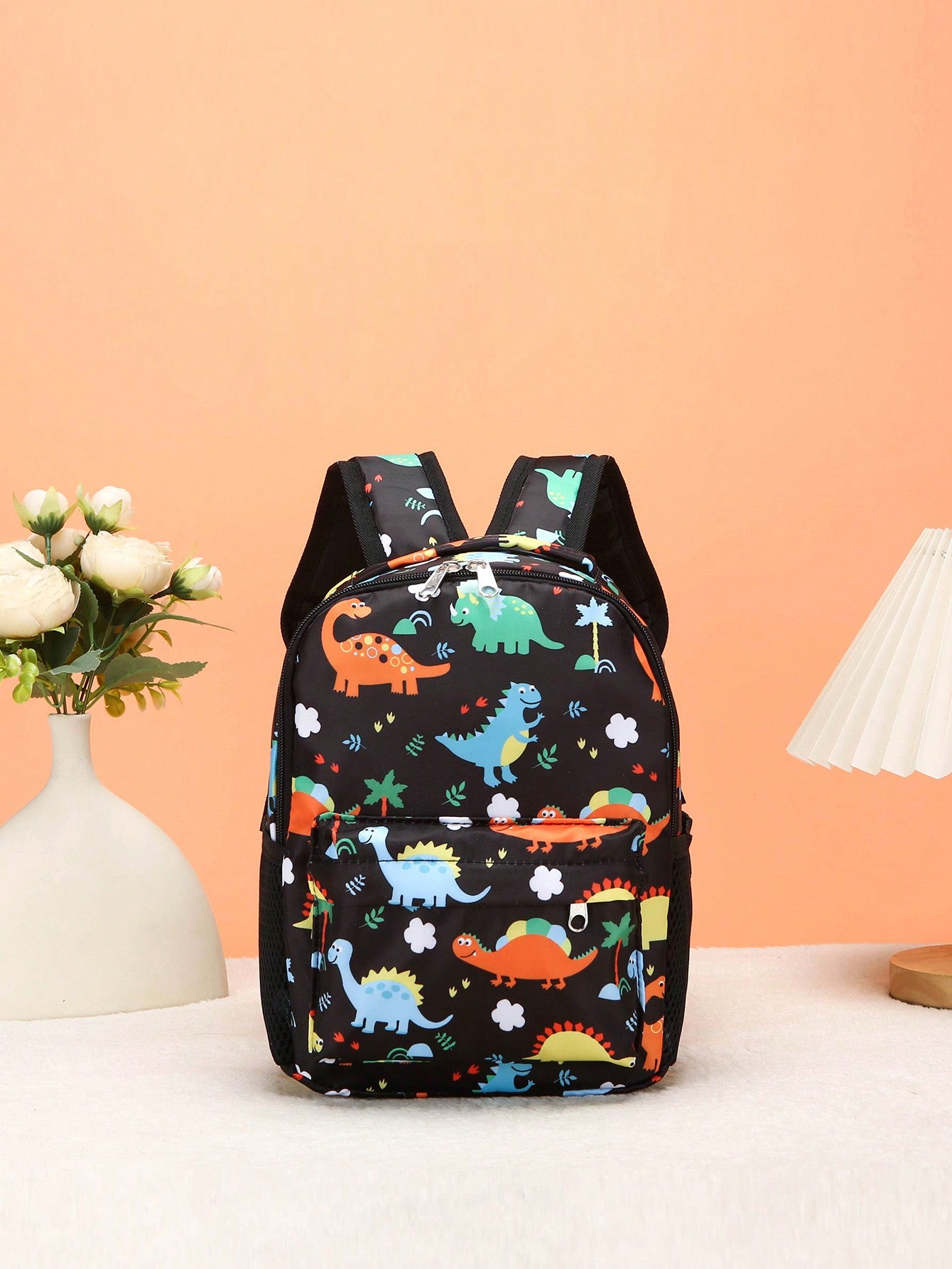 1pc Cartoon Butterfly Unicorn Printed Backpack For Girls, Random Pattern Position