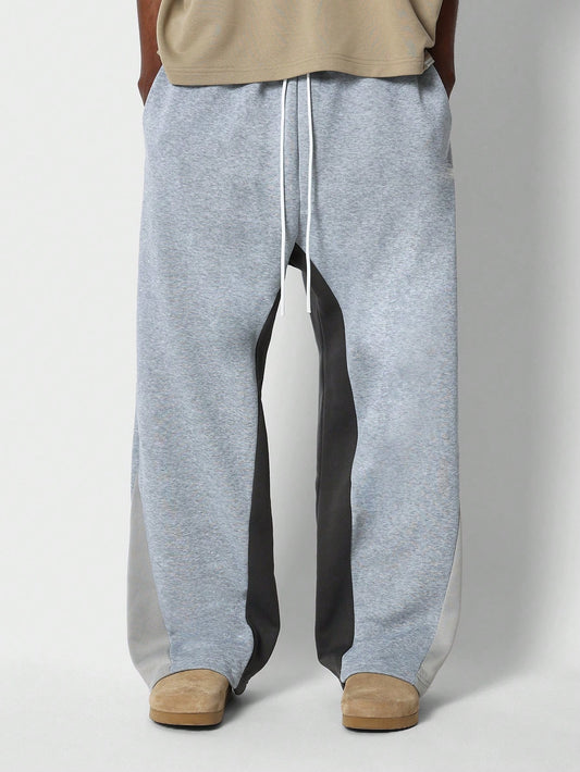 Loose Fit Baggy Drop Crotch Colorblock Sweatpants College Ready