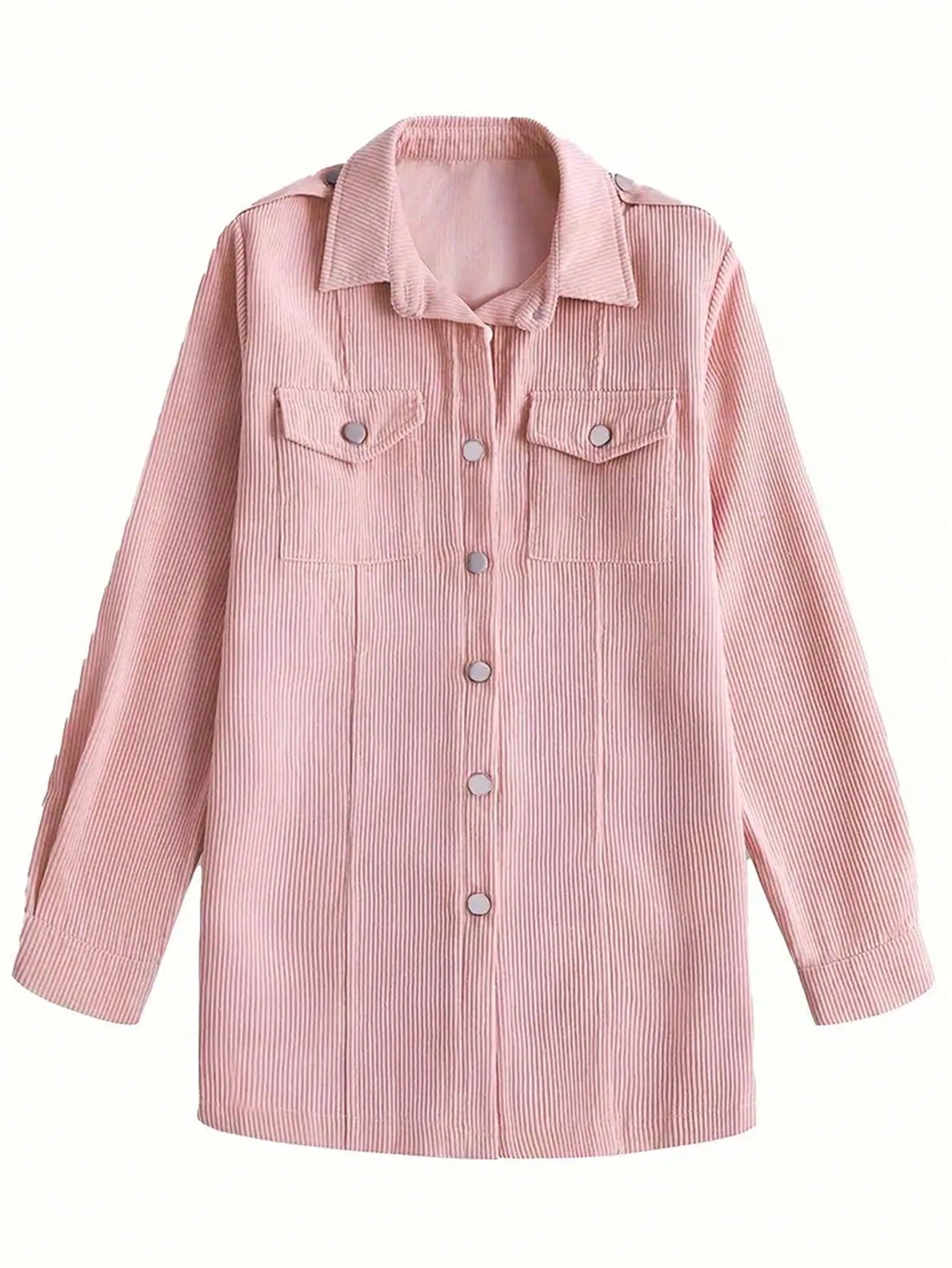 Women's Casual Casual Corduroy Cardigan With Lapel