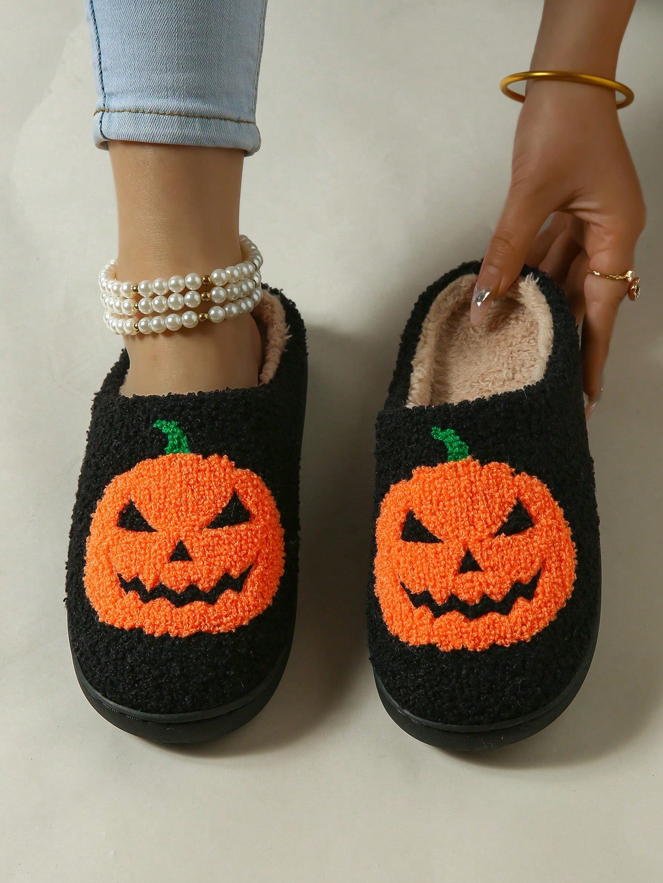 New Arrival Women's Halloween Atmosphere Slippers, Cute & Funny, Autumn & Winter