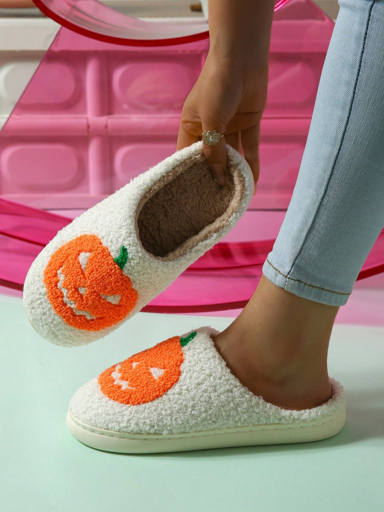 New Arrival Women's Halloween Atmosphere Slippers, Cute & Funny, Autumn & Winter