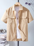Teen Boy Solid Color Simple Everyday Shirt