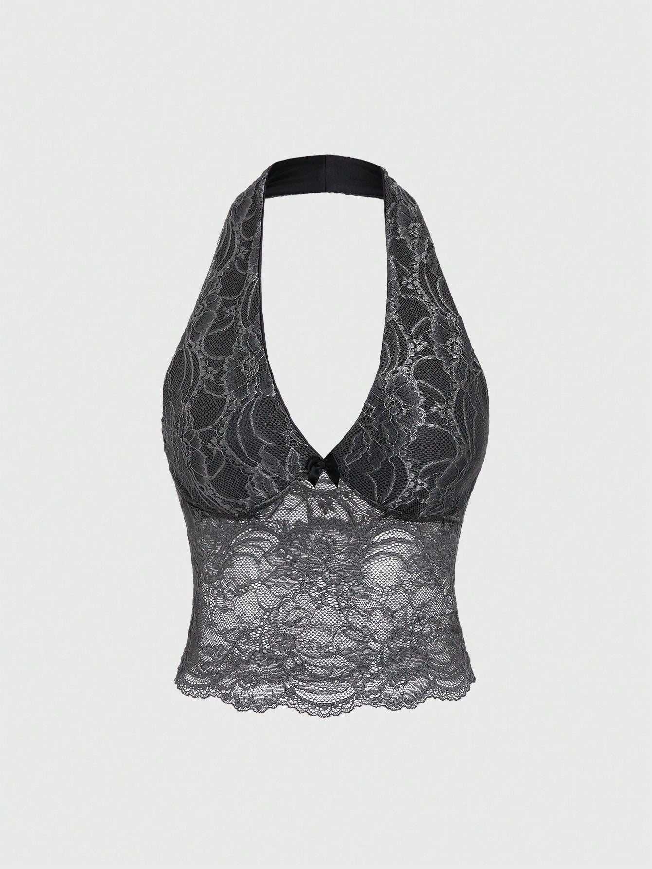 Lace Halter Neck Top