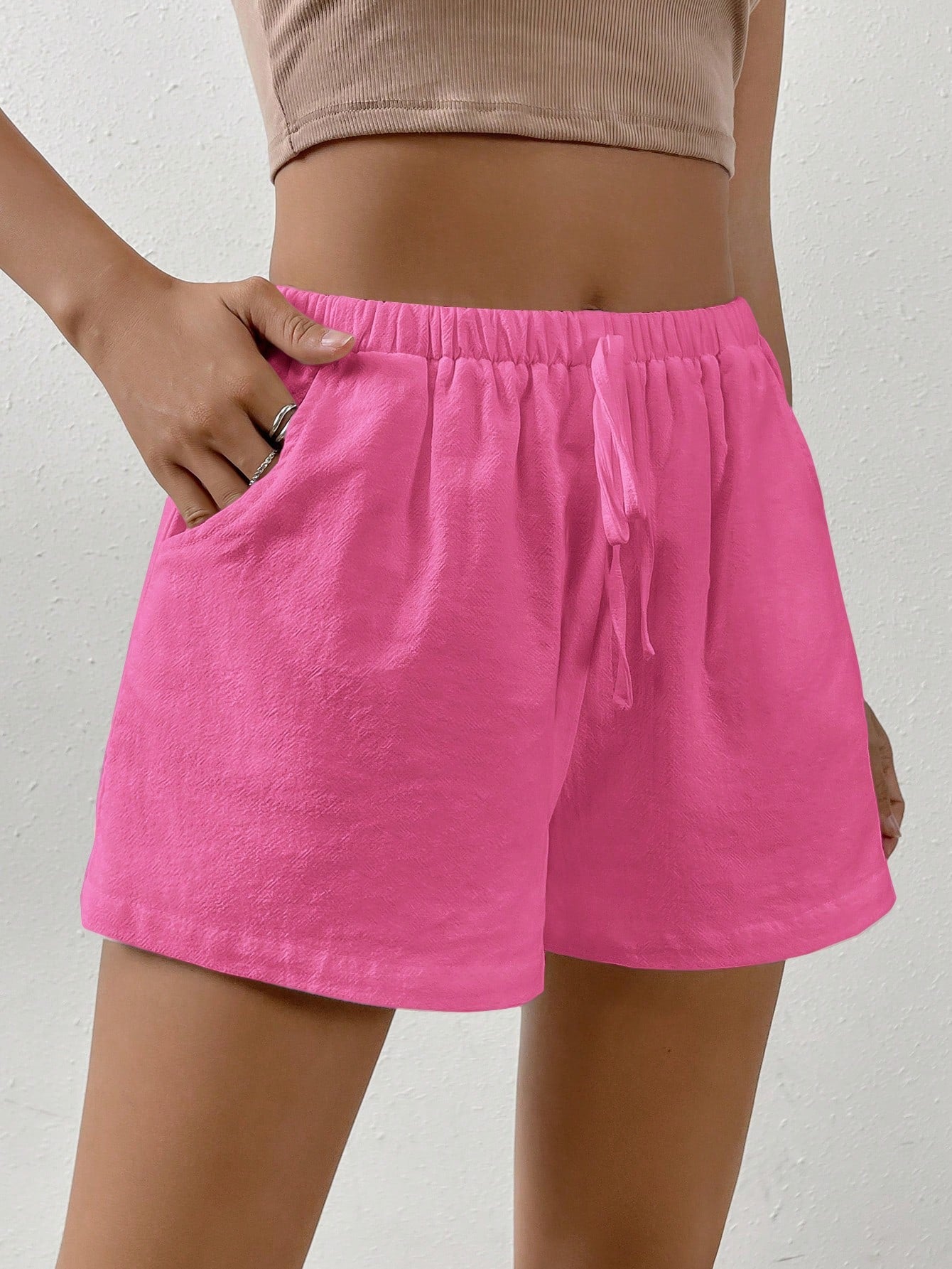 Solid Knot Front Florida Shorts