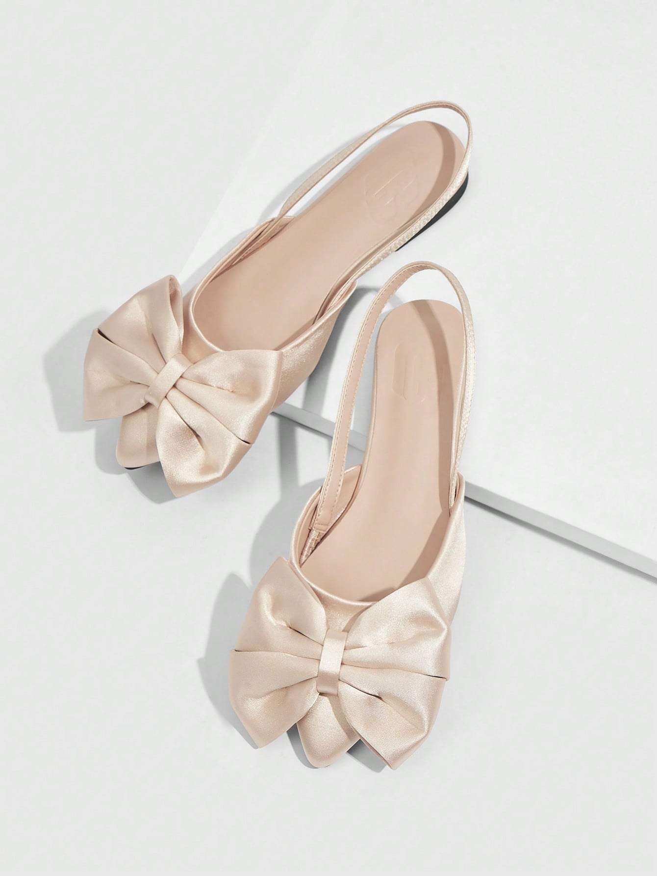 CHICEST Large Bowknot Top Handle Bag Elegant Flats