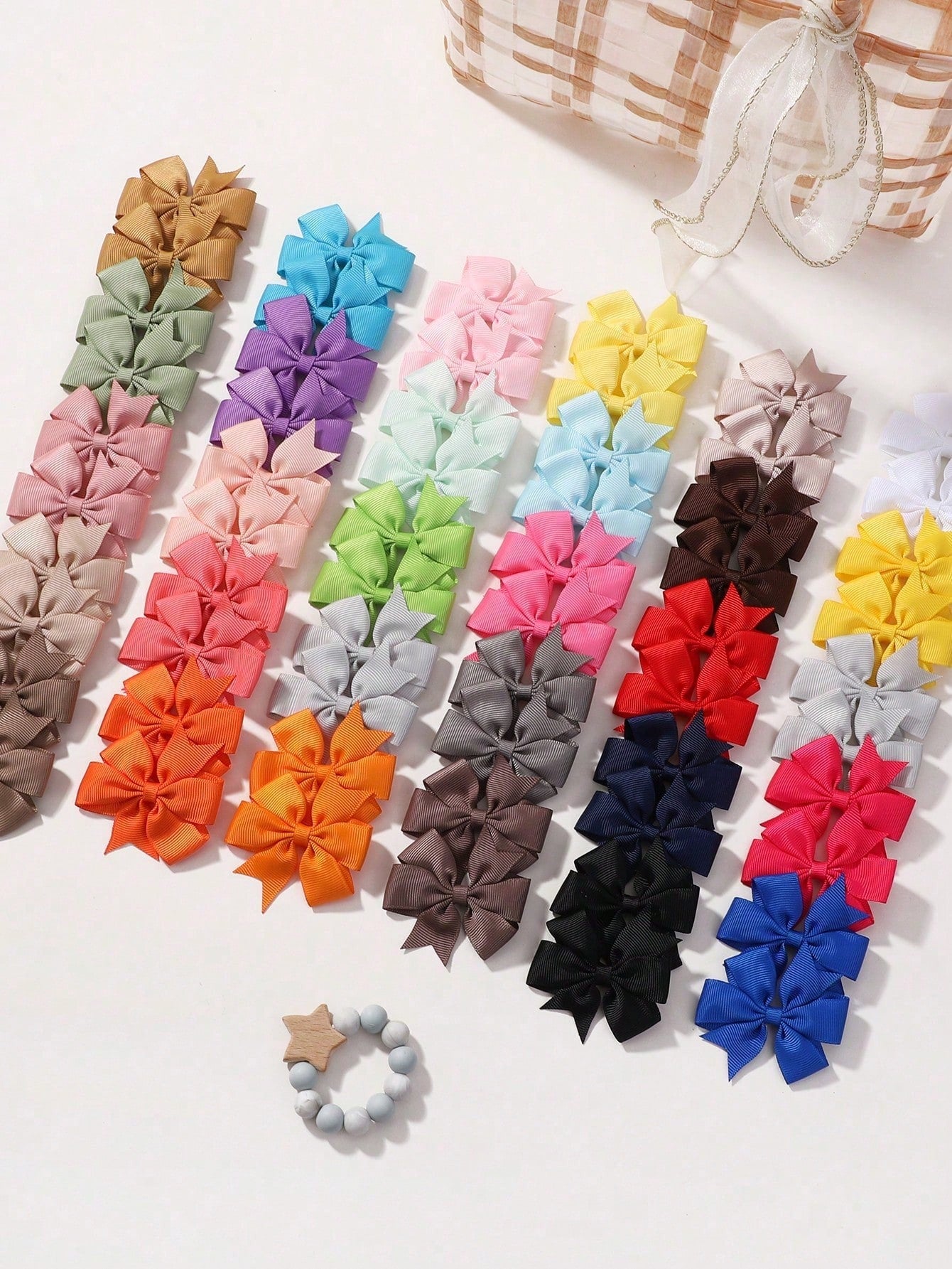 60pcs/20pcs/Set Candy Color Kids Hair Clips, Colorful & Fun Baby Hair Accessories