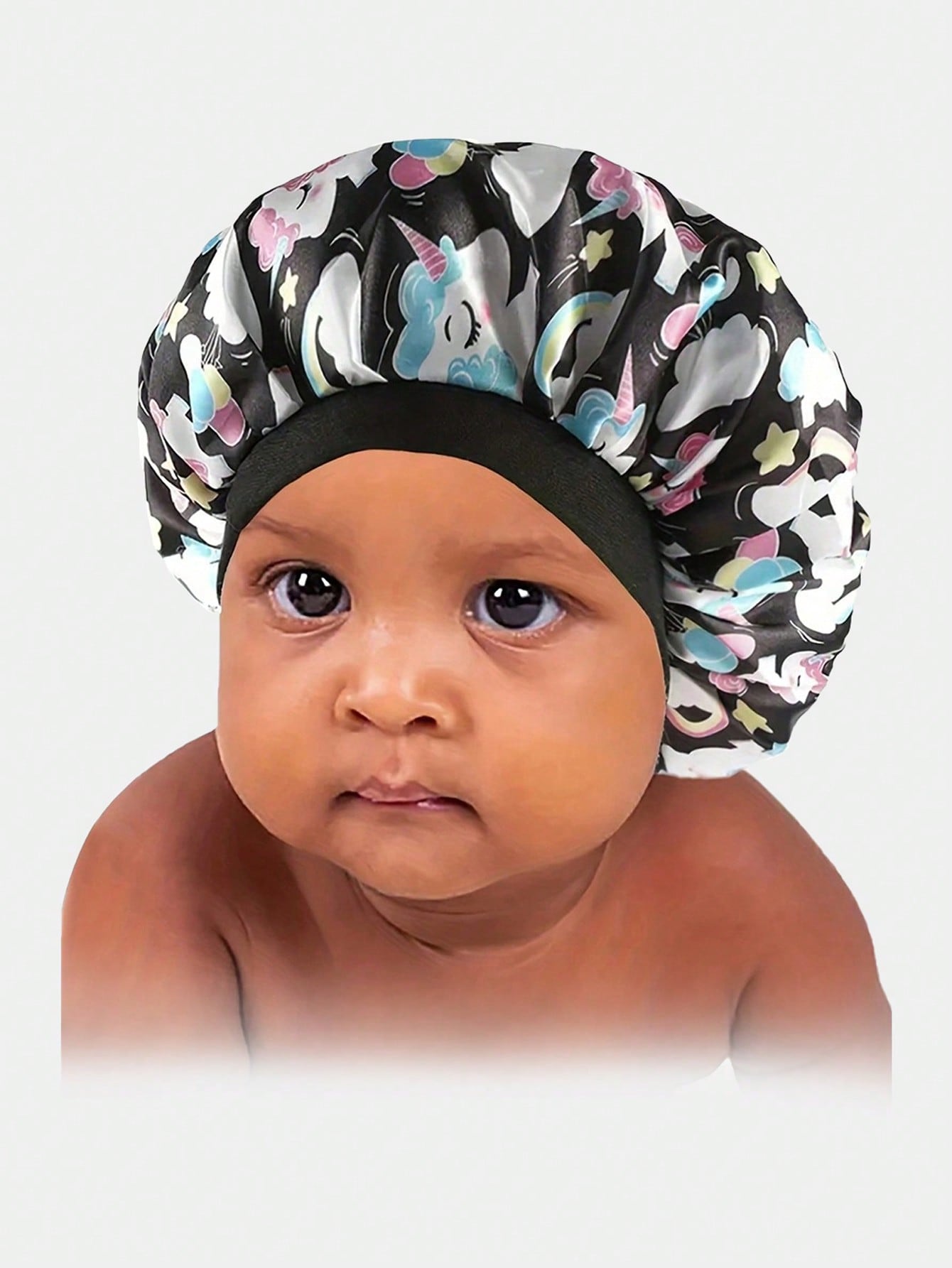 1pc Baby's Multicolor Narrow Brim Elastic Printed Comfortable Sleep Cap Headband